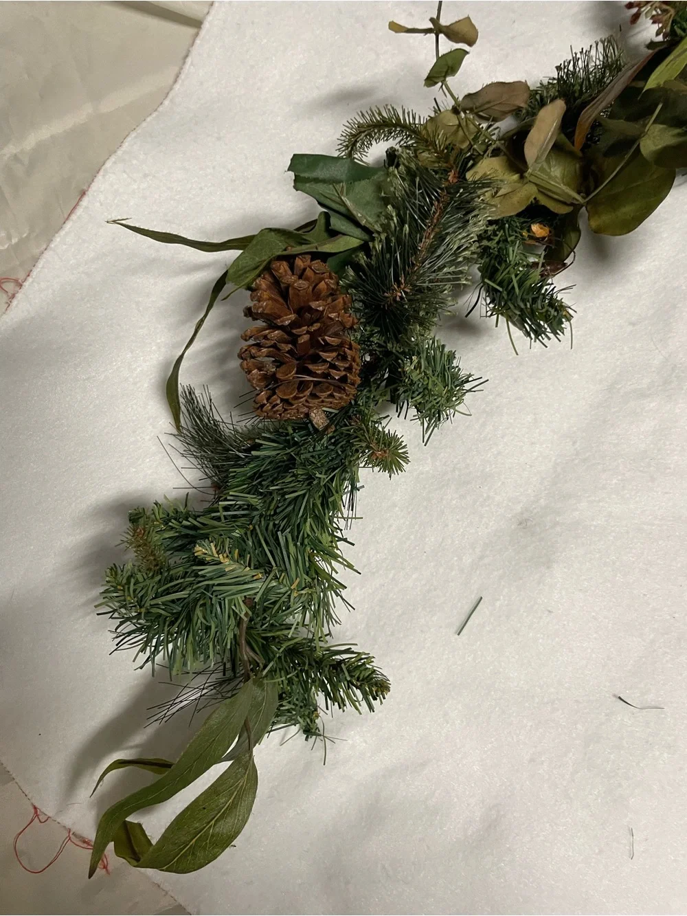 Green Pine and Eucalyptus Holiday Garland - Decorative Home Accent 54”